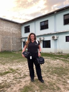 SHOEBOX's Director of Audiology, Renée Lefrancois during her hearing care mission