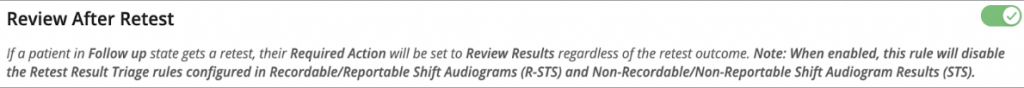 Review after Retest screenshot